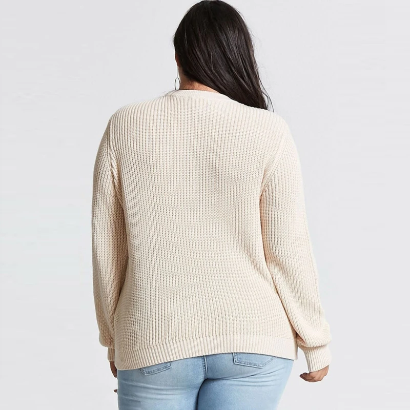 Hollow Out Collar Cross Belt Sweater Plus Size 6XL 5XL 2018 Spring Beige Long Sleeve O-Neck Sexy Streetwear Sweaters XXXL 4XL | Женская