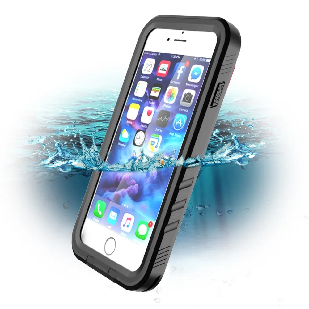 Водонепроницаемый чехол для iPhone 7, iPhone 8, противоударный, для плавания, дайвинга, защита от снега, чехол для iPhone 7, 8, подводный защитный чехол