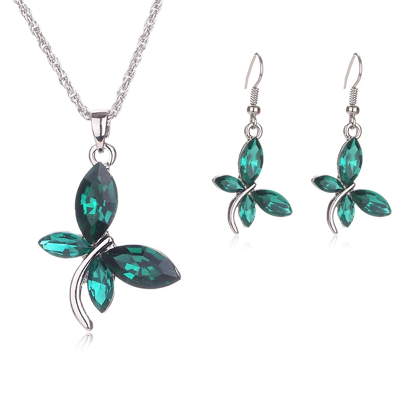 Дубай наборы свадебных ювелирных изделий кристалл горный хрусталь индийский