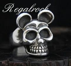 

Oddities Mouse Skull Ring Punk Hip Hop Biker Rocker Vintage Color Trendy Jewelry Accessories Wholesale