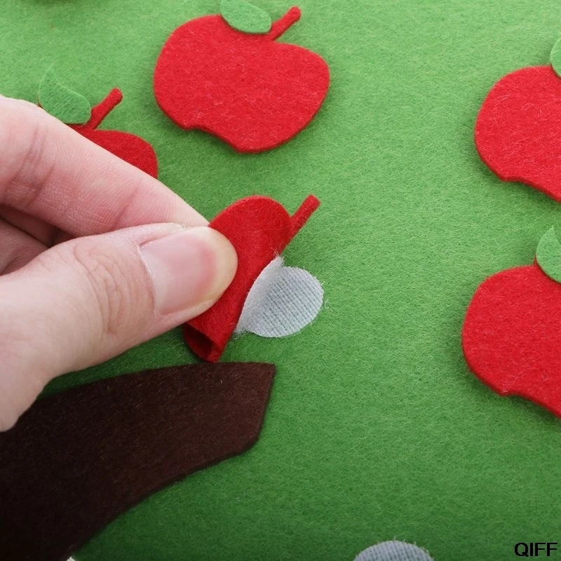 Аналог яблочного дерева цифровая обучающая игрушка Монтессори нетканый пазл