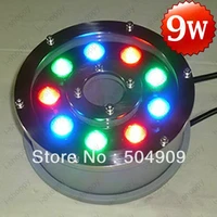 rgb color change 9w high power led fountain swimming pool pond tank light underwater lamp bulb outdoor garden ip68 ac 12v