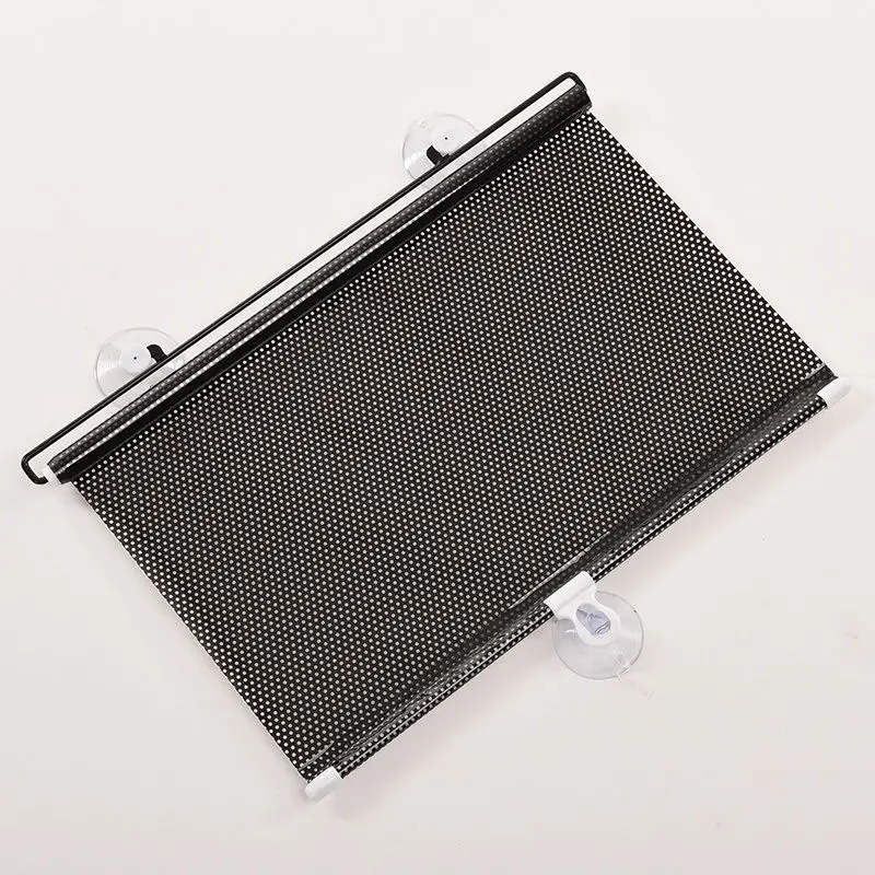 

Black Car Auto Window Roll Blind Sunshade 45 x125cm Windshield Sun Shield Visor