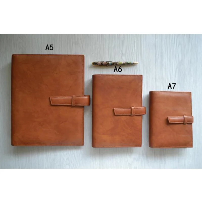 Роскошный блокнот из натуральной кожи A5 A6 дневник кожаный мини A7 спиральная