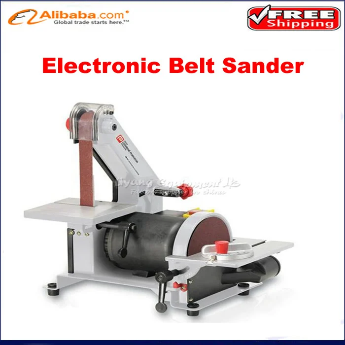 Бесплатная доставка! 25*762 мм электронный настольный Шлифовальный станок