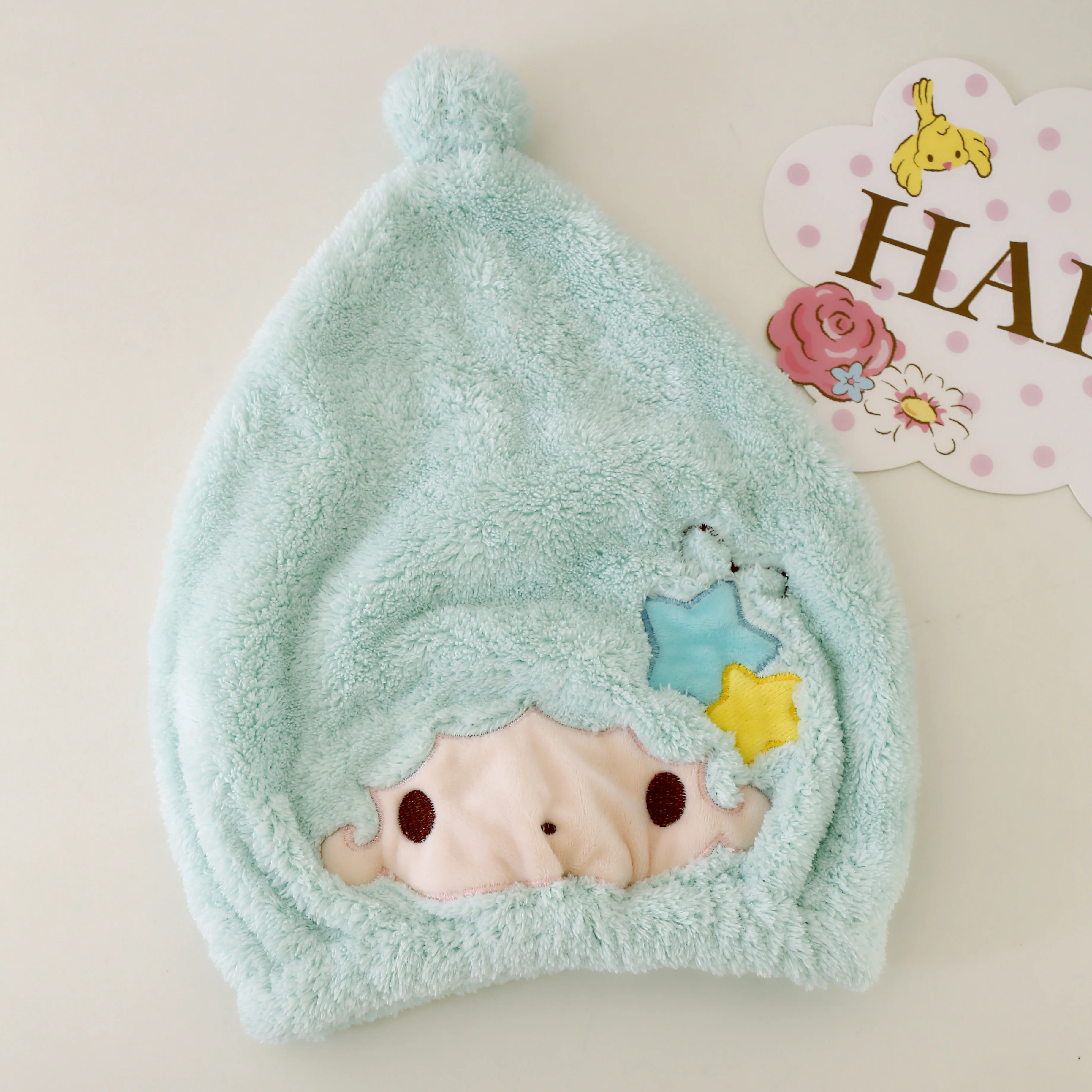 Мультфильм милый медведь Даффи stellalou Rabbit с рисунками из мультфильма «My Melody» персонажи Little Twin Stars Луна Wego кролик с длинными ушами сухих волос шапочка для душа