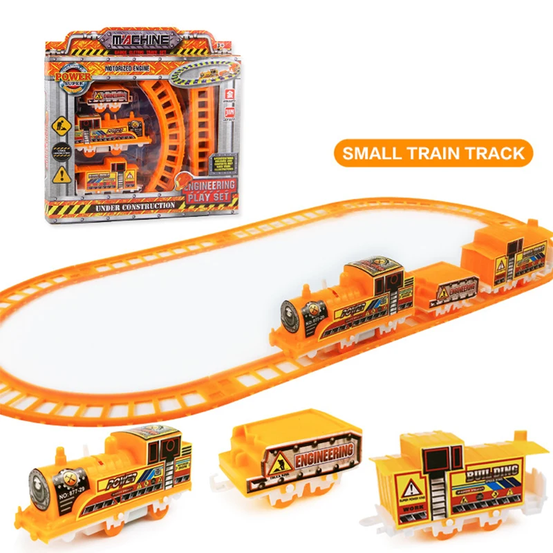 Сборная модель детского электрического игрушечного автомобиля на трассе с возможностью создания 3D-конструкции своими руками в качестве обучающего подарка для мальчиков.