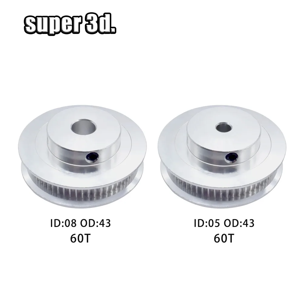 2GT/GT2 Timing Pulley16/20/30/40/60 teeth Bore 5/6.35/8mm Synchronous Wheels Gear Width 6mm 3D Printer Reprap CNC Parts | Компьютеры и