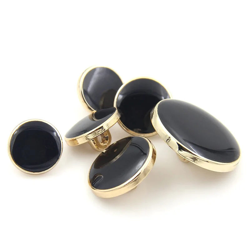 10pcs 11mm-23mm metal black buttons for men suit coat shirt decoration DIY crafts dress clothing garment supplies shank | Дом и сад