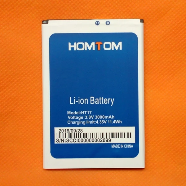 HOMTOM HT17 батарея 100% оригинальные батареи Replecement большая емкость 3000 мАч резервная