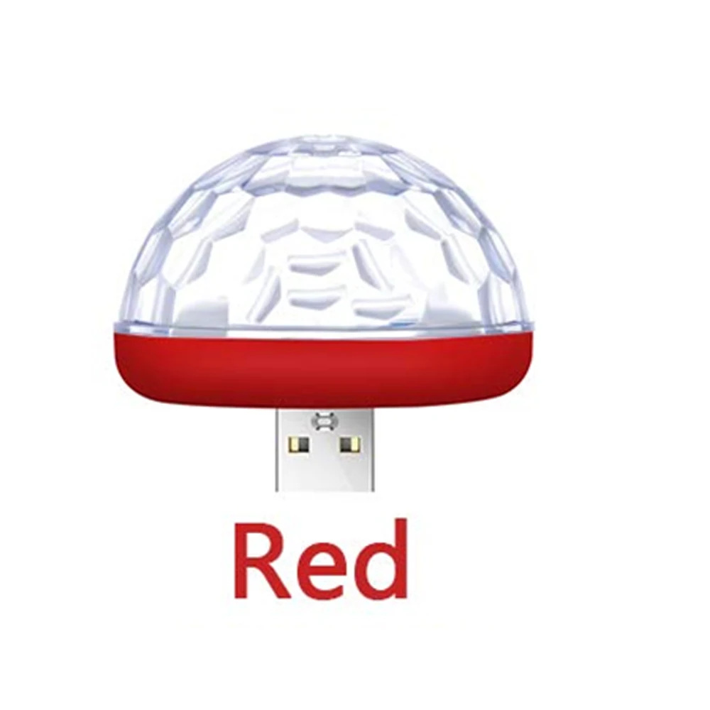 Автомобильный USB атмосферный свет, декоративная лампа, освещение для салона автомобиля, DJ RGB, мини цветная музыкальная звуковая лампа для фестиваля, вечерние, караоке