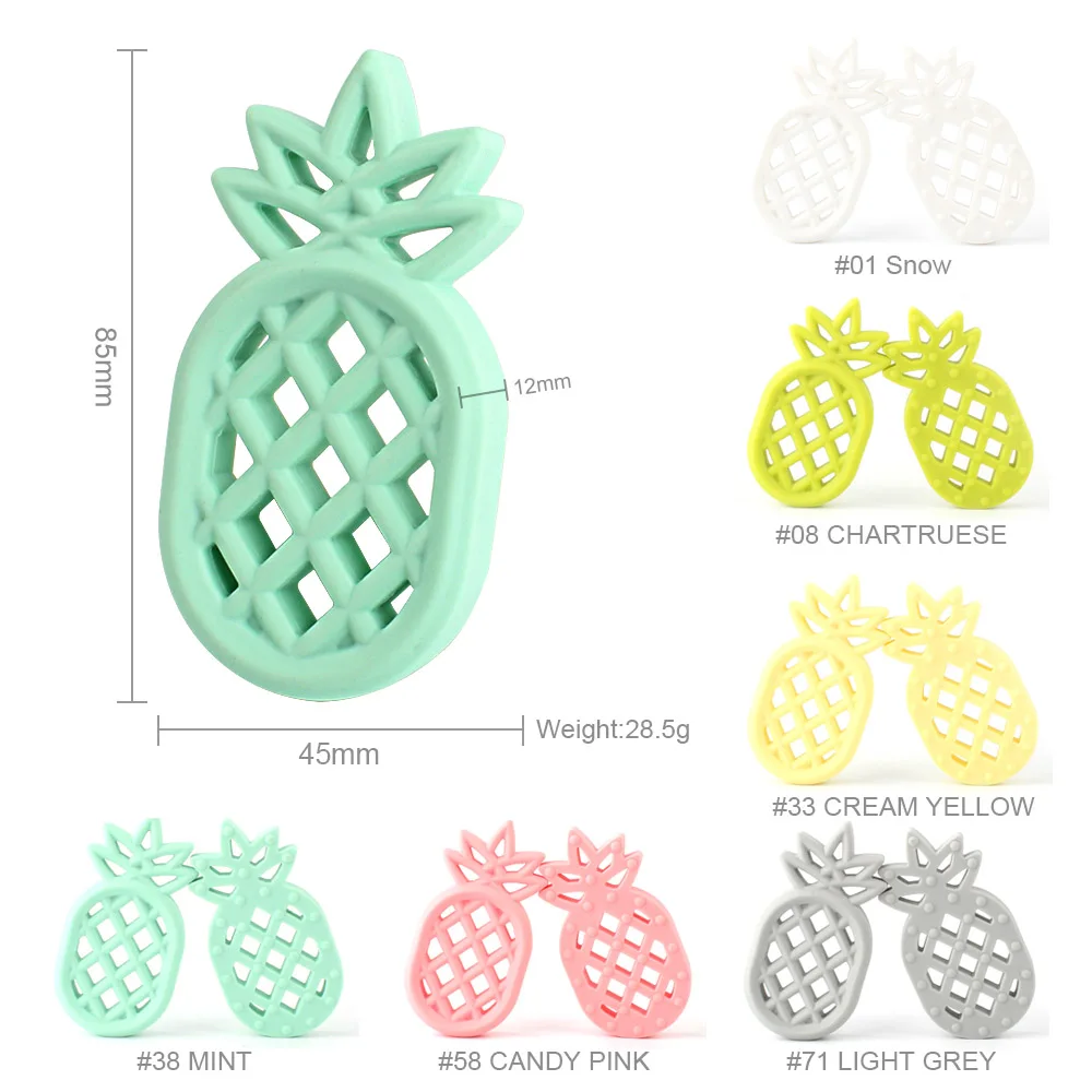 5 шт. Силиконовые Прорезыватели для зубов в виде ананаса | Мать и ребенок