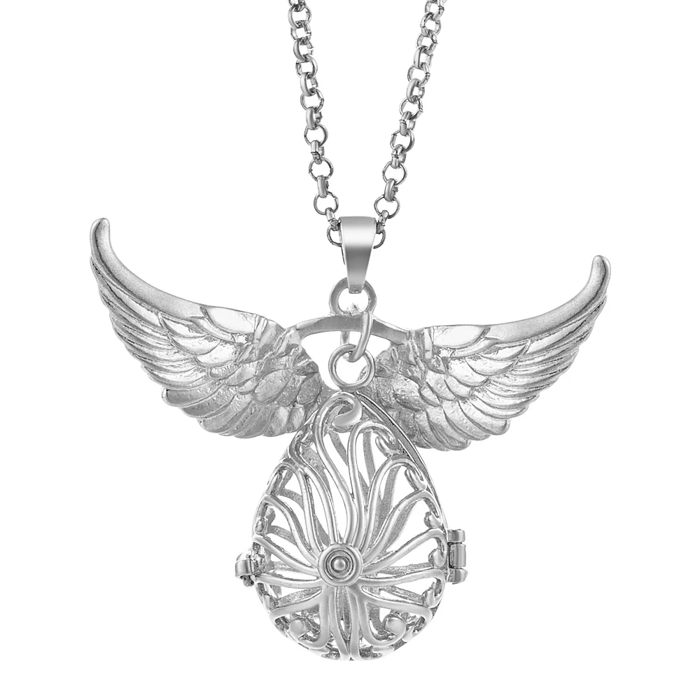 va-102-a 6 design Mexico Chime Angel Ball Caller Locket Necklace Vintage Pregnancy Necklace dropshipping VA-097 - Окраска металла: va-102-a