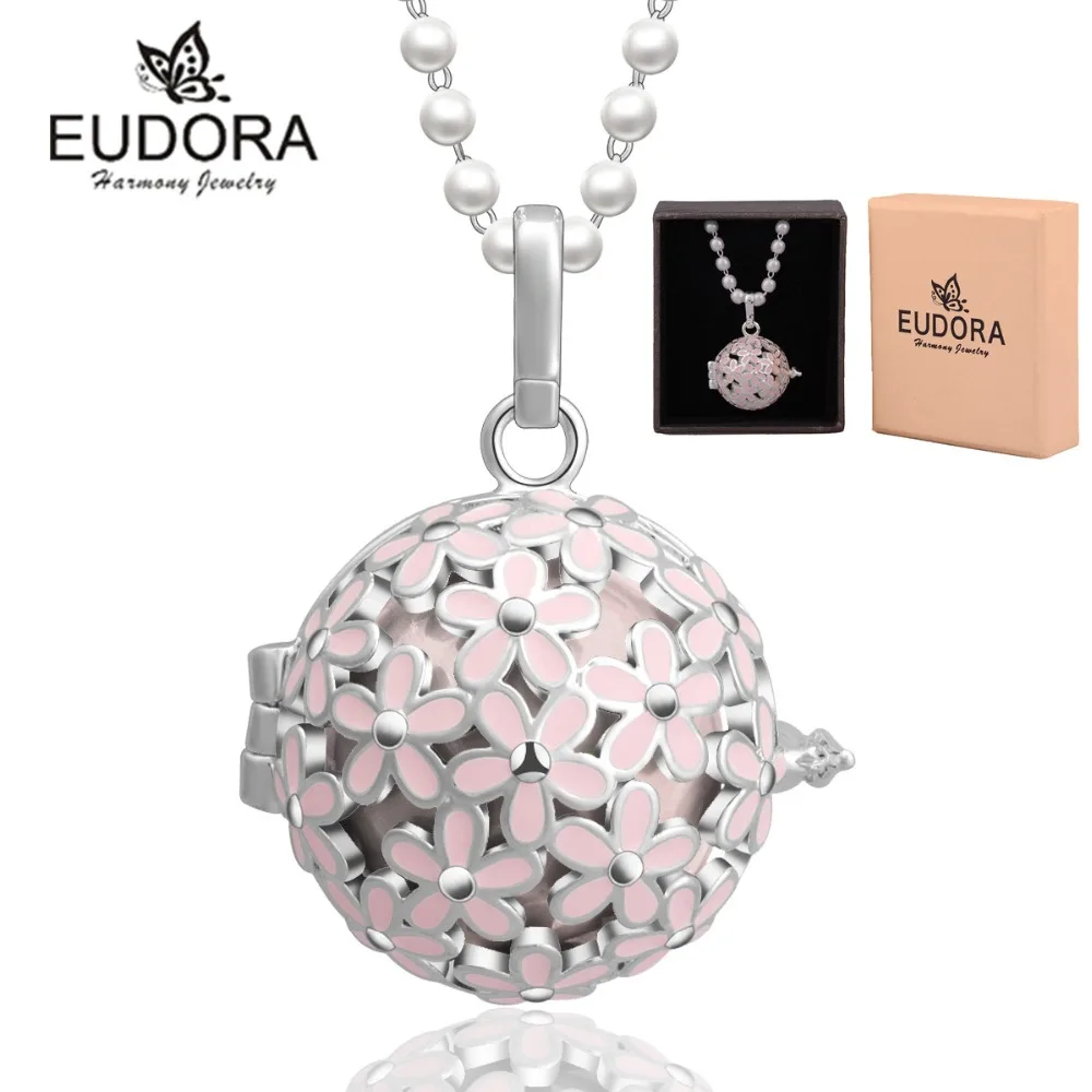 Кулон медальон EUDORA Harmony Ball кулон в виде цветущего розового цветка вишни для