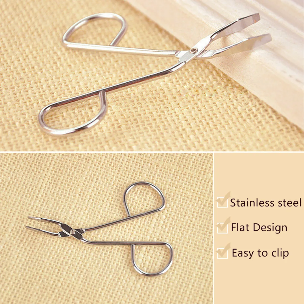 Многофункциональный пинцет для бровей из углеродистой стали с плоским