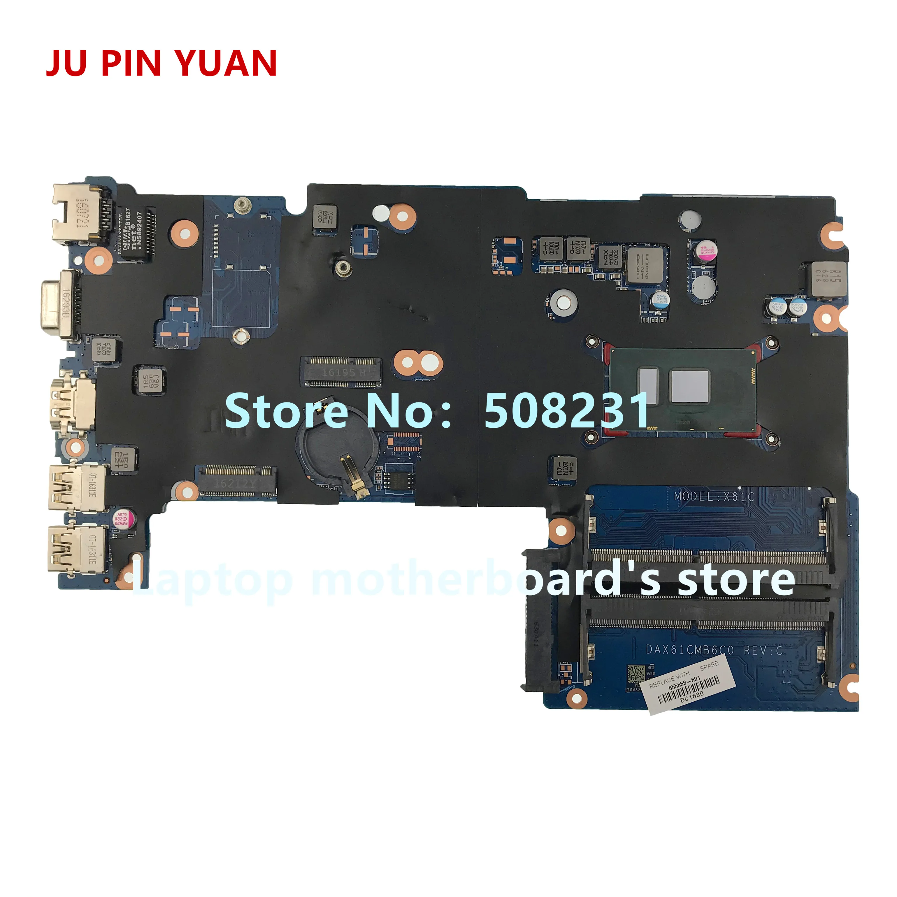 JU PIN Юань 601-903241 448.08J04.0011 для hp Pavilion x360 Кабриолет 13-u Материнская плата ноутбука PentN3710 полностью протестирована
