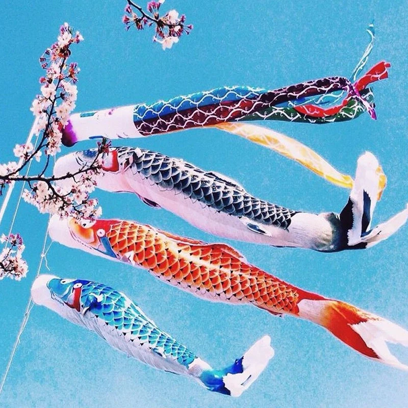 Красивый 40/70/100 см Koi Nobori Карп ветер носки Koinobori красочный ФЛАГ РЫБЫ Подвесной
