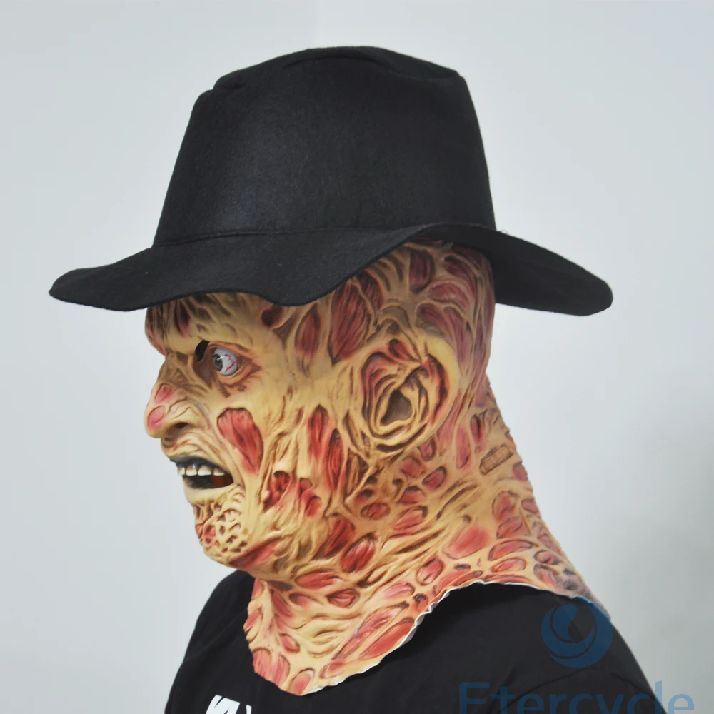 Маска ужасов Freddy Krueger маски для Хэллоуина карнавальные Вечерние Маски взрослых