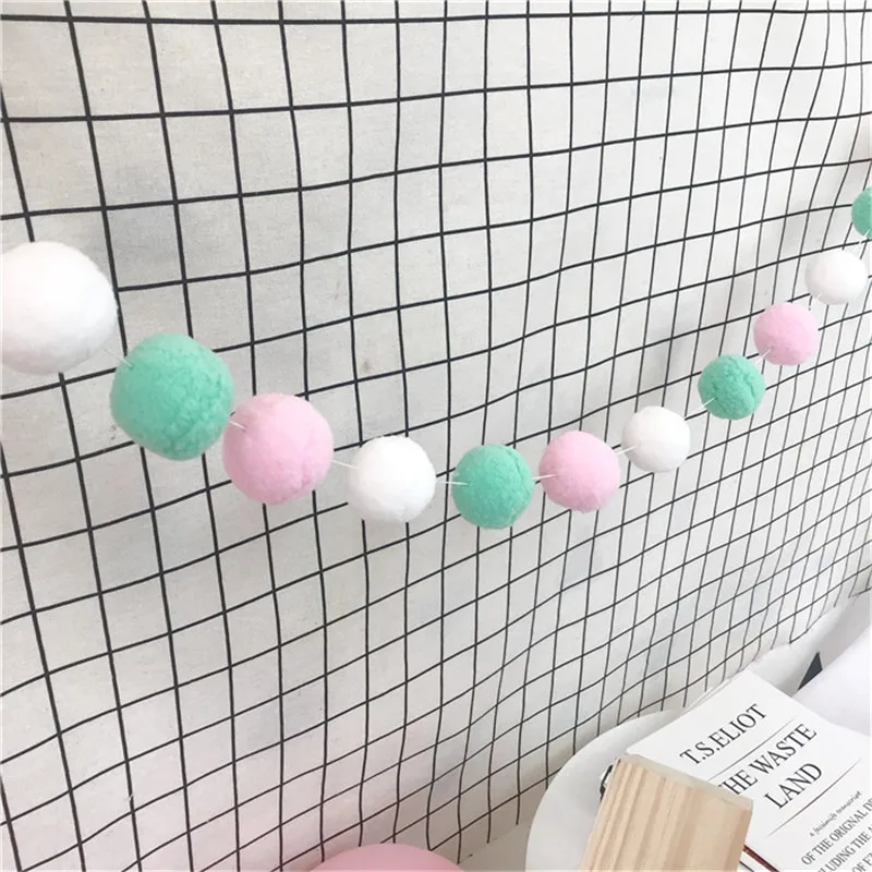 2 м/упак. Свадьба День Рождения Декоративные сладости цвет помпон меховой шар