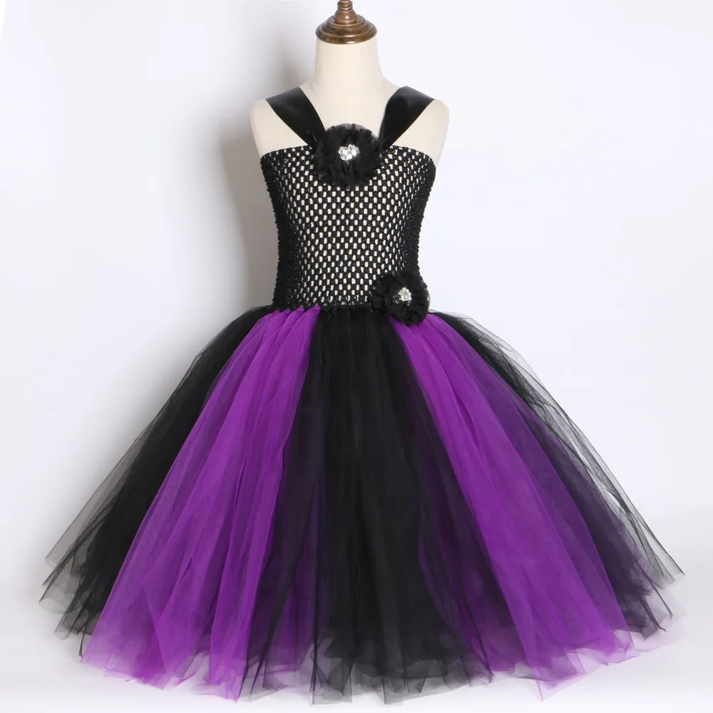 Костюм принцессы ведьмы на Хэллоуин нарядное платье ручной работы высокое