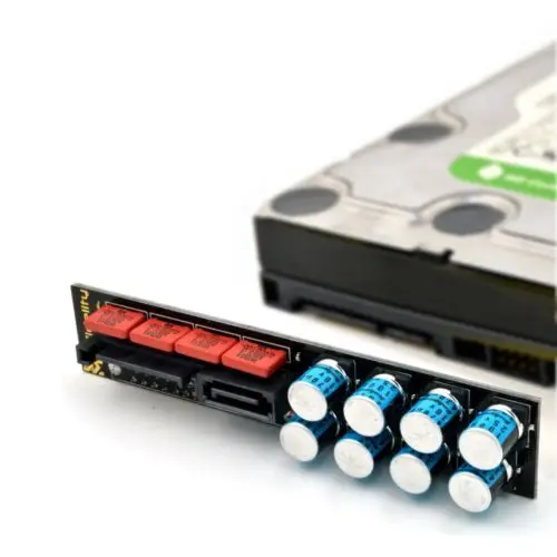 Elfidelity PC фильтровальная карта SATA силовой фильтр очищает ПК-HiFi жесткий диск |