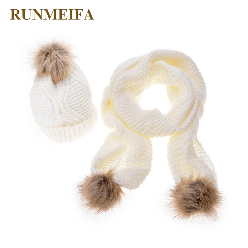 New Design Lady Acrylic Scarf Hat Set 5 Colors Classic Fashion Apparel for Women's Autumn Winter Warm Scarf Hat Gift in stock