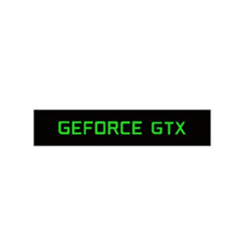 Новейший светодиодный светильник для видеокарты GEFORCE GTX MSI AMD, декоративная табличка с люминесцентной картой, декоративная табличка, персональный светильник - Цвет: Зеленый