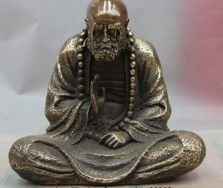 

Статуя Будды Dharma, 11 китайский, буддистский, бронзовый, из меди