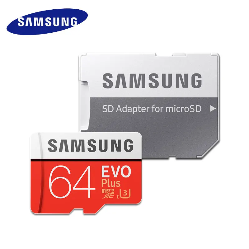 Карта памяти Microsd SAMSUNG EVO Plus Micro SD карта, 32 ГБ, 64 ГБ 512 ГБ 256 ГБ SDHC/SDXC Класс EVO+ класс 10 C10 UHS TF карты Модуль памяти Transflash карты памяти Microsd карта