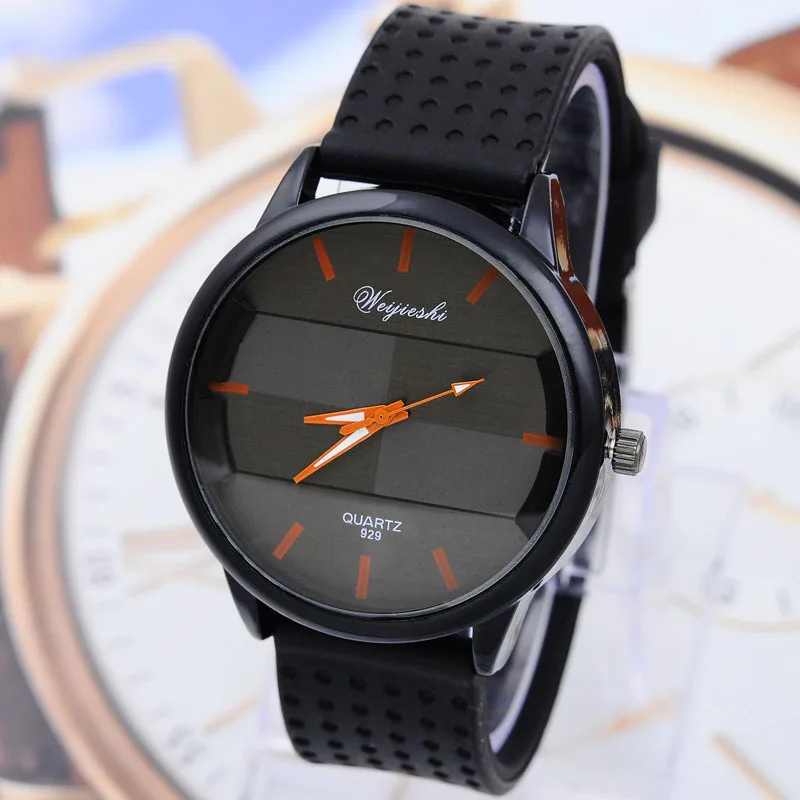 Мужская Мода Кварцевые Аналоговые Силиконовые часы мужчин и женщин Спортивные