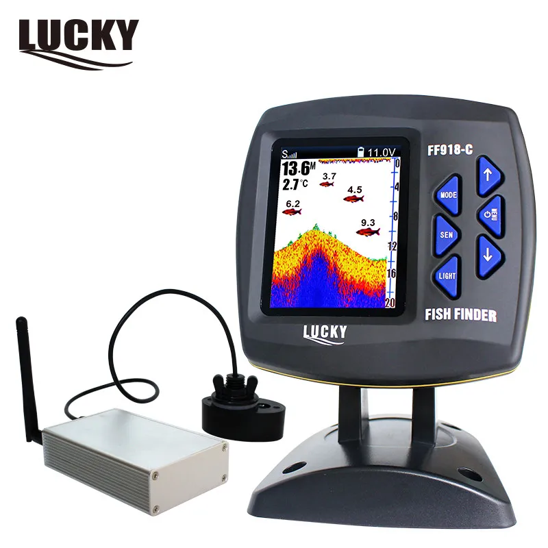 Эхолот-рыболокатор Lucky беспроводной эхолот для рыбалки 300 м/980f с беспроводным