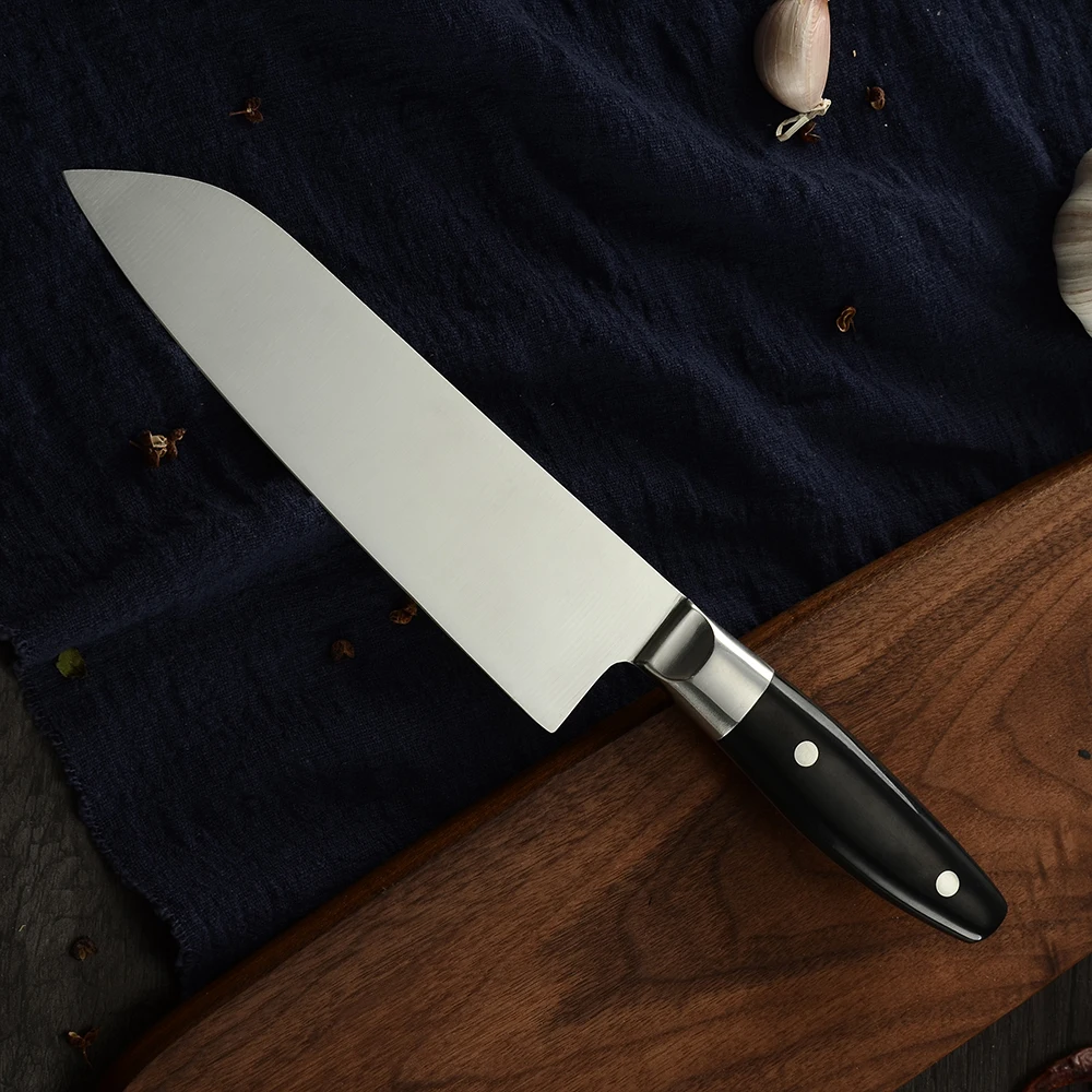 XYj кухонный нож из нержавеющей стали 6 5 дюймов Santoku экономичный отличное качество