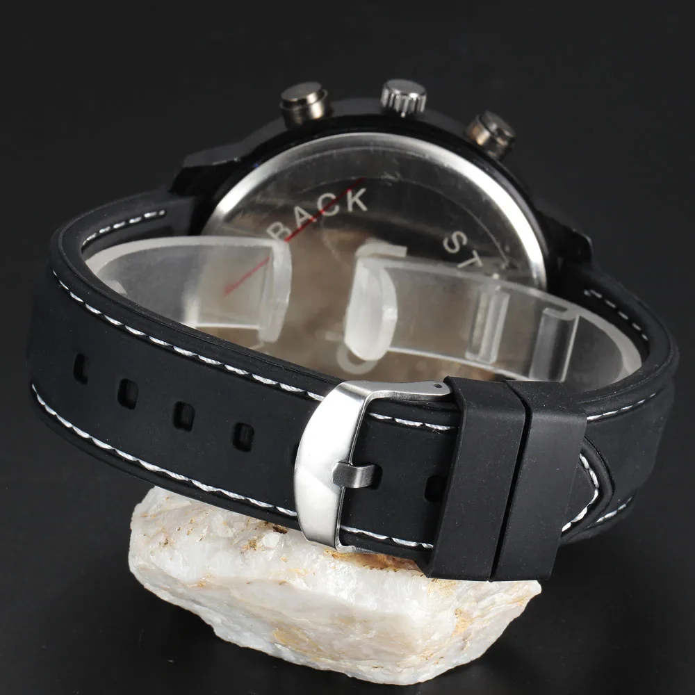 Популярные спортивные бренды V6 Новый резинкой кварцевые часы Для мужчин