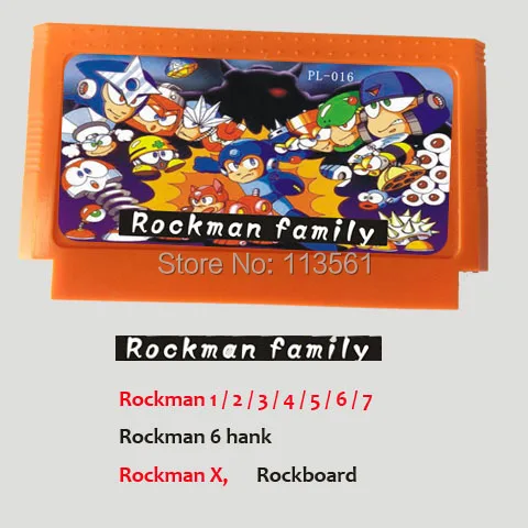 

Best selling 8 bit game cartridge rare game cart hot gifts for children - Rockman family