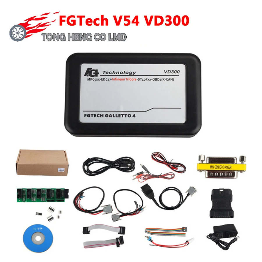 3pcs/lotDHL Free Newest Version FG Tech V54 VD300 ECU Programmer Fgtech Galletto4 Master FGTECH V54 VD 300