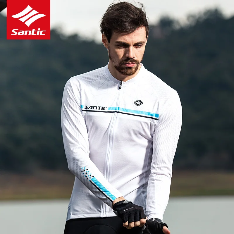 Santic майки для велоспорта одежда с длинными рукавами мужская спортивная MTB