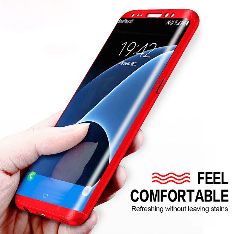 360 полный защитный чехол для Samsung Galaxy J5 J7 2016 J510 J710 Тонкий Жесткий ПК + бесплатная 9H