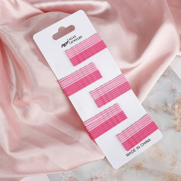 K ((Long5.5cm 50pcs) 1 комплект горячий красочный зажим для волос милые девушки Black черные заколки для волос для детей геометрические аксессуары для волос - Цвет: K ((Long5.5cm 50pcs)