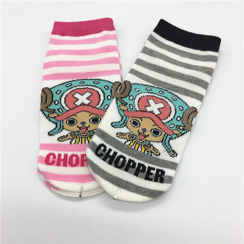 One piece Аниме косплей носки Тони чоппе модные Забавные милые полосатые женские носки летние удобные дышащие хлопковые короткие носки