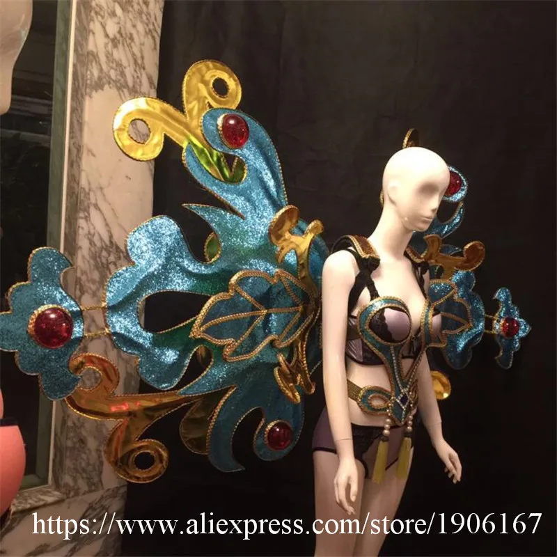 Модный карнавал Виктория китайские крылья ветра Подиум сексуальная леди DS