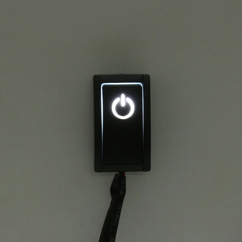 Клавишный переключатель защелкивающийся вкл. Выкл. Пластик черный 2 4 Вт 30 см DIY