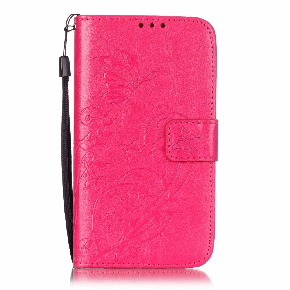 Для Samsung Galaxy J1 J100 ACE J5 J7 2015 J500F J700F чехол TPU кожа задняя крышка Бабочка Флип Бумажник