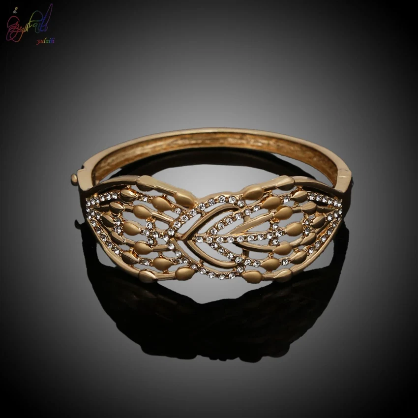 YULAILI свадебные аксессуары для женщин нигерийские Стразы золотистого цвета