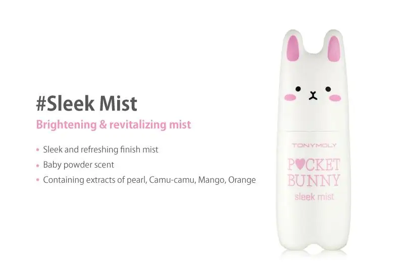 TONYMOLY Pocket Bunny Mist 60 мл Увлажняющая сыворотка для лица осветляющая кожу отбеливающая эссенция для лица против морщин корейская косметика
