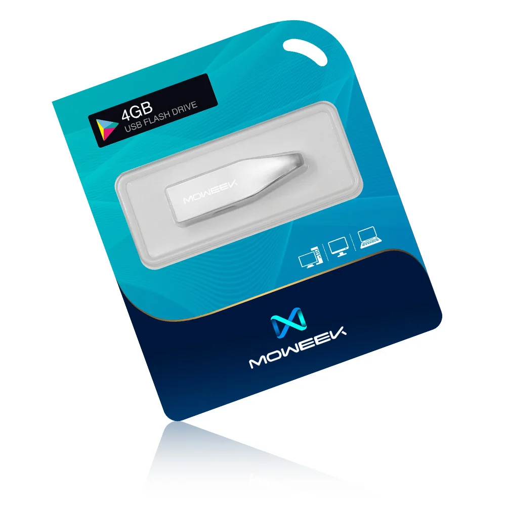 Moweek Mini Metal 2,0 USB флэш-накопитель Высококачественная ручка привод реальная емкость 4 ГБ 8 ГБ 16 ГБ 32 ГБ 64 Гб карта памяти Ключ U диск