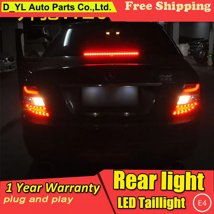 Car Styling Tail Lamp for W204 C180 C200 C260 LED Light 2007-10 New Altis Rear DRL+Brake+Park+Signal Stop | Автомобили и