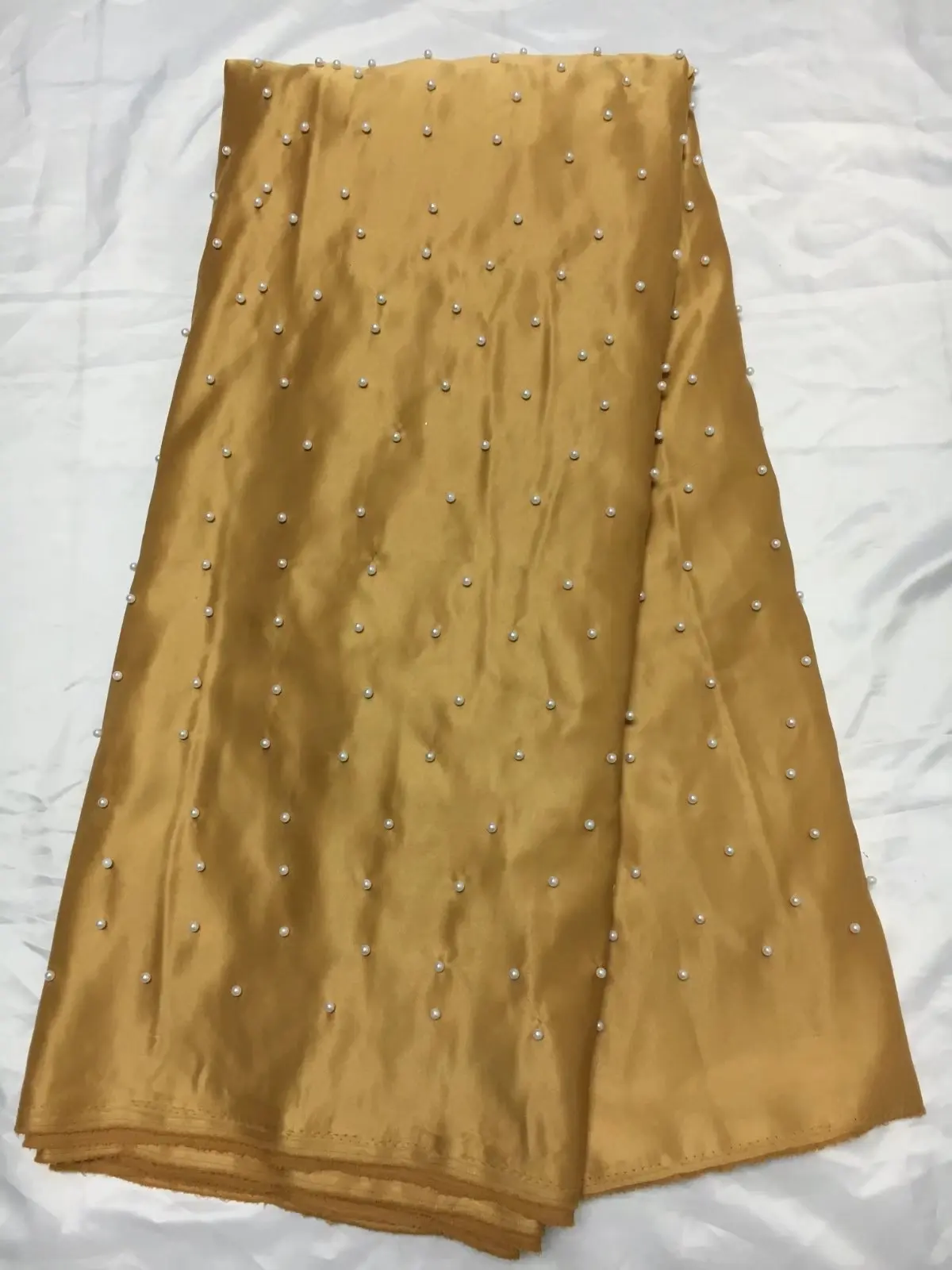 Новая африканская кружевная ткань с Бисером Джордж Новинка 2017