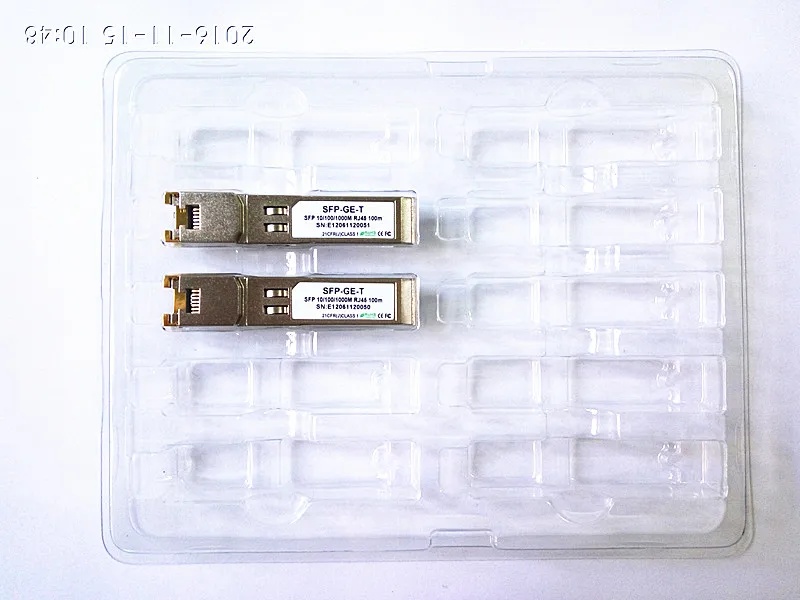 2 шт./лот оптоволоконный 1000base-T медный SFP модуль приемопередатчика соединитель RJ45