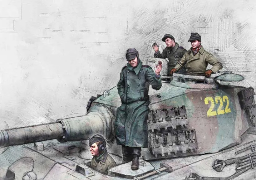 1/35 модельная фигурка из смолы комплект неразборный Неокрашенный S63 (без