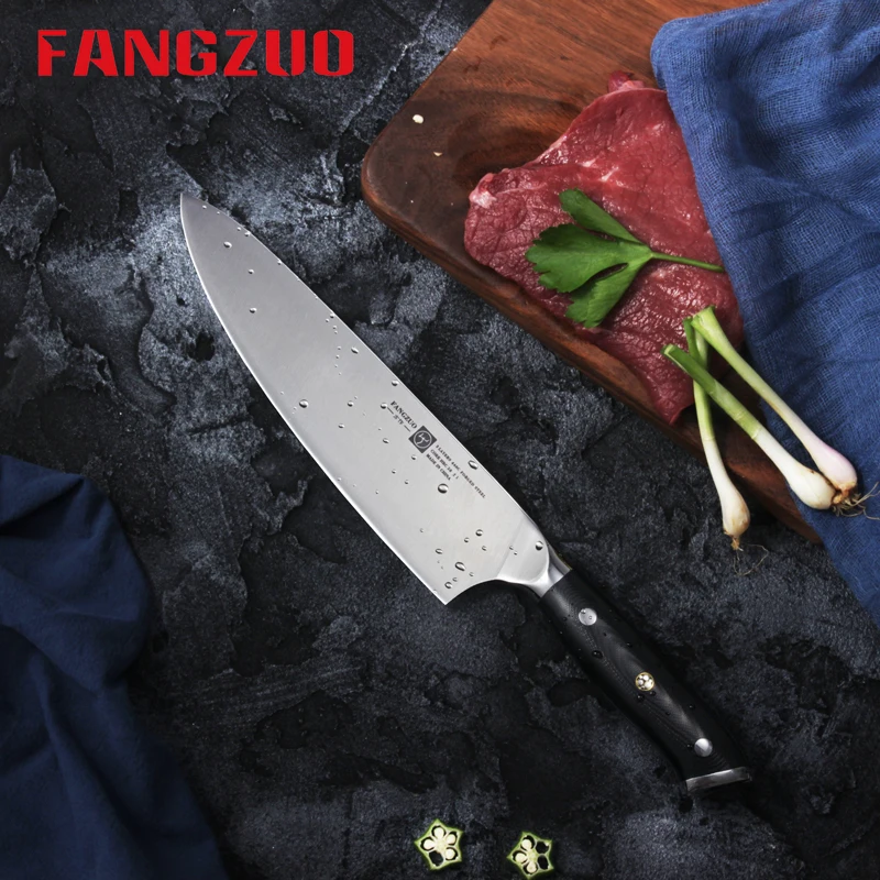 FANGZUO кухонный шеф-нож для приготовления пищи G10 ручной нож 8 дюймов Германия 1 4116